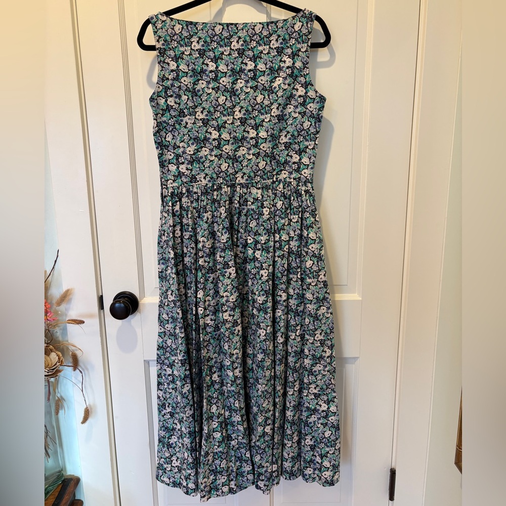 Vintage Laura Ashley Floral Midi Dress - Picture 3 of 4